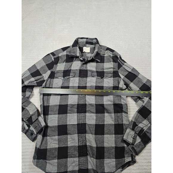 American Eagle Flannel Shirt Mens Medium Button Down Long Sleeve Buffalo Check - Picture 3 of 7